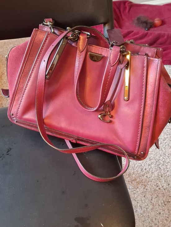 Handbags - Coach Dreamer Classic Structured Women’s Handbag in Deep Pink Crossbody